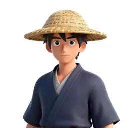 Ronin with a straw hat