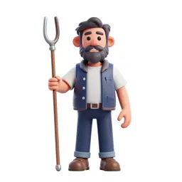 Shepherd with a crook