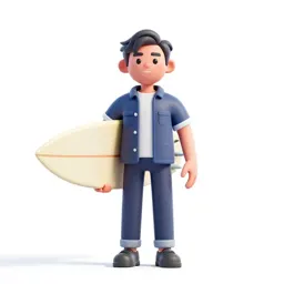 Surfer carrying a board