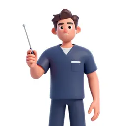 Colony medic with a diagnostic wand