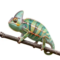 Chameleon on a branch