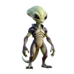 Chitinous alien scout