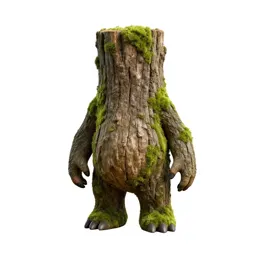Forest spirit of moss and bark