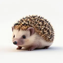 Hedgehog curled up