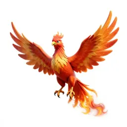 Phoenix in flame