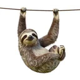 Sloth hanging