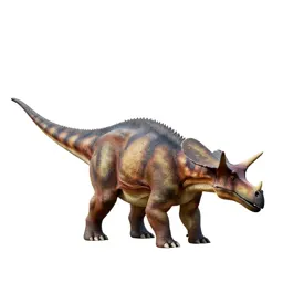 Ankylosaurus with its club tail