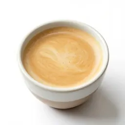 Flat white in a ceramic cup