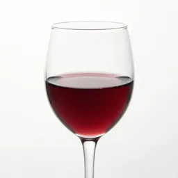 Glass of red wine