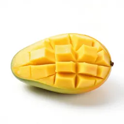 Mango sliced open