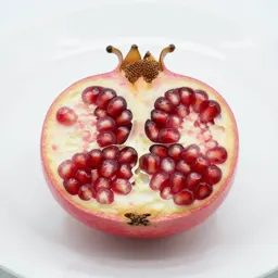 Pomegranate halved