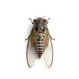 Cicada mid-song