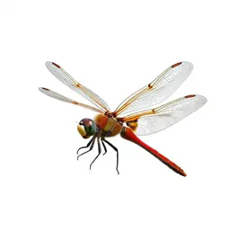 Dragonfly with veined wings