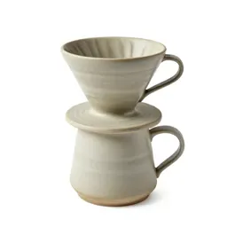 Ceramic pour-over dripper