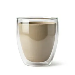 Double-walled glass tumbler