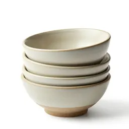 Stack of nesting mixing bowls
