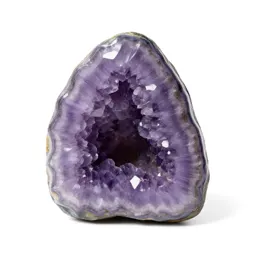 Amethyst geode half