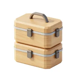 Stacked bento tiffin carrier