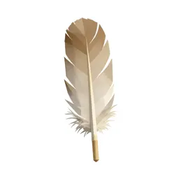 Feather wand toy