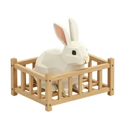 Hay rack for rabbits