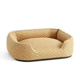 Woven dog bed