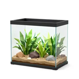 Aquarium with a planted substrate