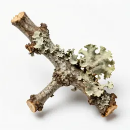 Lichen-covered twig
