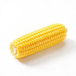 Corn cob with husk peeled