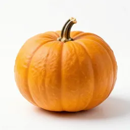 Crown pumpkin cut open