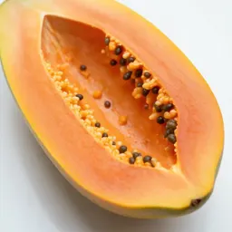 Papaya halved