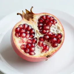 Pomegranate broken open
