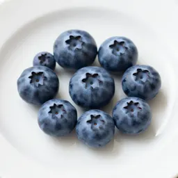 Punnet of blueberries