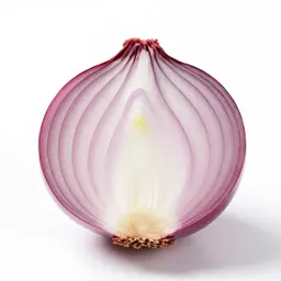 Red onion halved