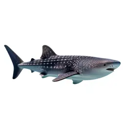 Whale shark with remoras