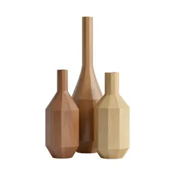 Bud vase trio