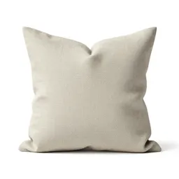 Linen cushion with a knife edge