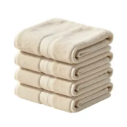 Set of stacked bath towels