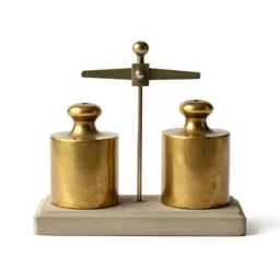 Scale with brass weights