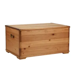 Wooden steamer trunk