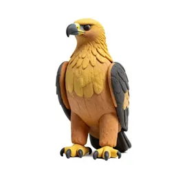 Golden eagle perched