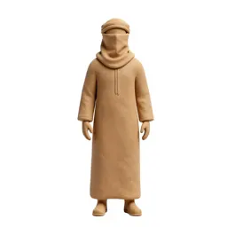 Desert nomad with a veiled face