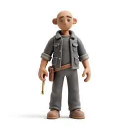 Golem-smith with brass tools