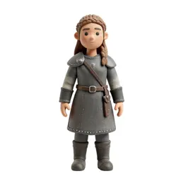 Shieldmaiden with a braided crown