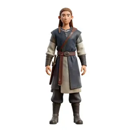 Elven archer in layered silks