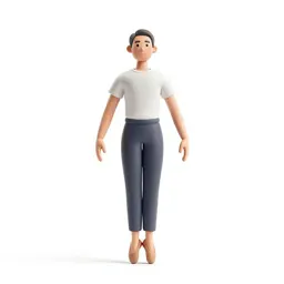 Ballet dancer in fourth position