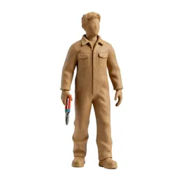 Vineyard worker with secateurs