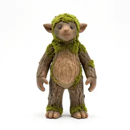 Forest spirit of moss and bark