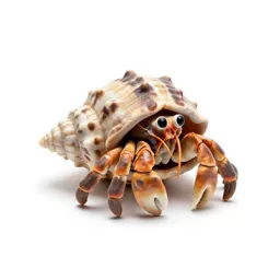 Hermit crab in a shell