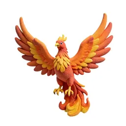 Phoenix in flame