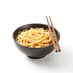 Bowl of noodles with chopsticks